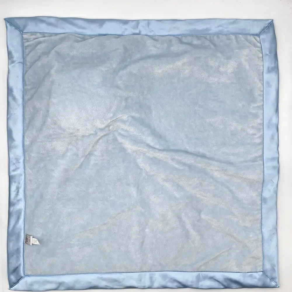 BABY GANZ You Are My Sunshine Blue Plush Security Blanket Lovey Sun Clouds Satin